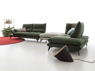 Sectional sofa fabric LIBRA AERRE