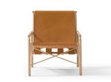Tanned armchair leather with armrests EASE AMURA