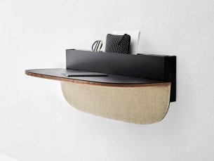 Secretary desk wall mounted DUNE BOLZAN LETTI