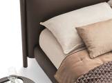 Bed with leather headboard NATHAN DITRE