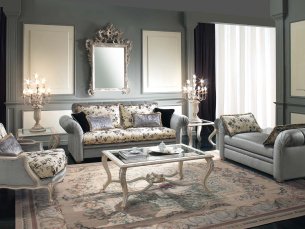 Sofa set Princess silver BEDDING