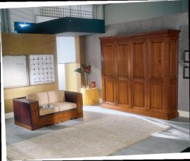 Montalcino wardrobe 4 doors nut 1476v2/w