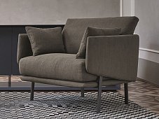 Armchair fabric with armrests STRUCTURE BONALDO