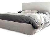 Double bed with fabric headboard BLO 118 DESIREE