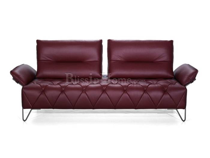 Sofa 3-seater leather EMERALD 3 AERRE