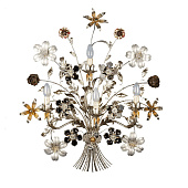 Wall Lamp 585 4-Light Floral Silvery MECHINI