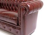 Sofa 3-seater Chesterfield Ruby leather Tribeca Collection MANTELLASSI 1926
