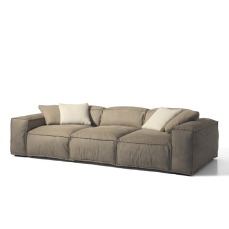 Sectional Sofa 3 seater leather PLACIDO DAY-BED MANTELLASSI