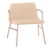 Lounge Chair Bardot Met Copper TRABA