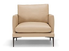 Armchair leather with armrests SEGNO AMURA
