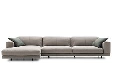 3 seater sofa fabric with chaise longue NEVYLL HIGH DITRE