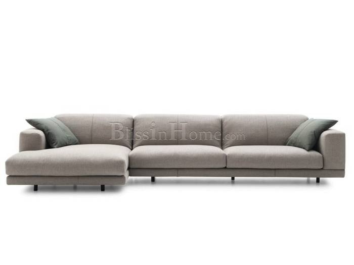 3 seater sofa fabric with chaise longue NEVYLL HIGH DITRE