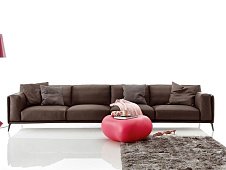 Sectional eco-sofa leather KRIS leather LOW DITRE