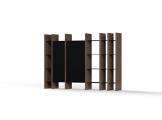 Sectional storage wall SISTEMA PARERE 1 AMURA