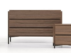 Chest of drawers woodens with integrated handles GROOVE BONALDO