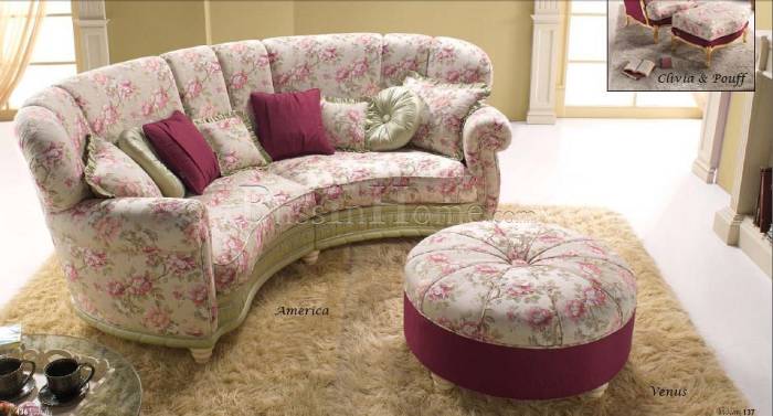 America sofa angolo pink