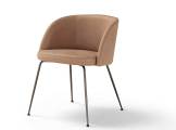 Chair with armrests and metal legs MONNALISA 3 AMURA