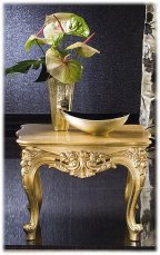 Square coffee table, wooden top with crystal top Adone SILIK 8877
