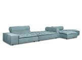 Sofa sectional leather MIAMI SOFT BAXTER