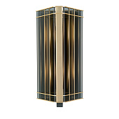 Wall Sconce Art Deco black Metal Glass OFFICINA LUCE