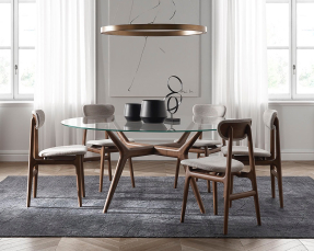 Round dining table TOSCONOVA ZOE 75-90-140-160