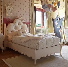 Single bed NUVOLA CORONA VOLPI 5025/G + 6112/G