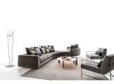 Sectional curved sofa fabric LOMAN COMP_03 SOFT DITRE