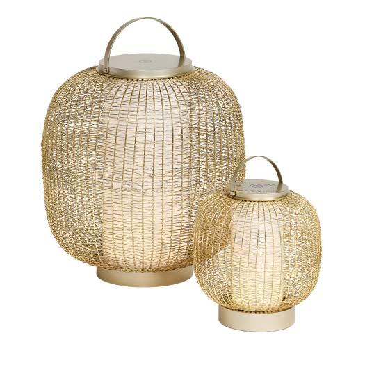 Outdoor Lighting set of 2 Trilly Rechargeable Lanterns ARMANI CASA