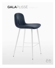 Bar stool GALA PLISSÉ EUROSEDIA DESIGN 035