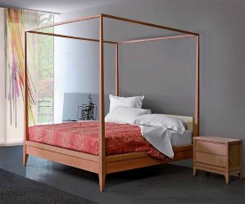 Double bed VALENTINO CON BALDACCHINO MORELATO 2891