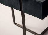 leather bedside table with drawers ICARO BAXTER