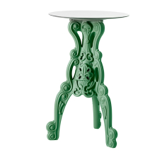 Bar Table round Master of Love green with Top SLIDE
