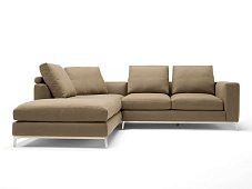 Corner 4 seater sofa leather DORSEY 4 AMURA