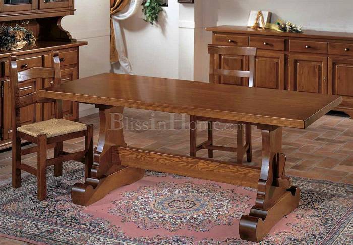 Dining table rectangular ROSSIN and BRAGGION 126/180
