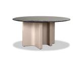 Table round polimex garden with glass top DHARMA BAXTER