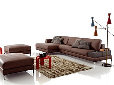 Corner sofa eco-leather ARTIS leather DITRE