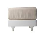 Outdoor Sofa 2-seater Happylife white and beige SLIDE