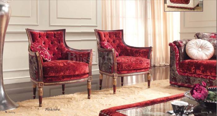 Pleasure coffee armchair red BEDDING