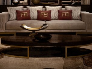 Coffee table oval ZIRCONE FRANCO BIANCHINI ELG 3511 K