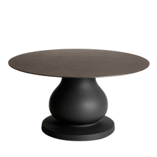 Outdoor Dining Table Ottocento black and Wenge Large Table SLIDE