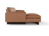 4 seater sofa leather with chaise longue TAU AMURA