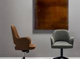 leather chair with armrests COLETTE OFFICE BAXTER