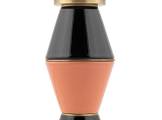 Table Lamp Palm Small black and Peach MARIONI