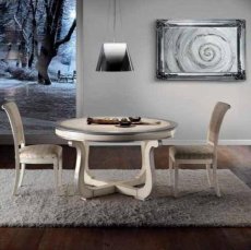 Charme dining table (130-210x130) 2060 ivory