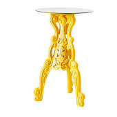 Bar Table round Master of Love yellow with Top SLIDE