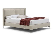 Double bed with upholstered headboard KATE BOLZAN LETTI