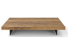 Square wooden coffee table TAU AMURA