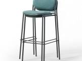 Bar stool 0184-IM Metis Tall gray TRABA