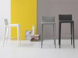 Bar stool leather with footrest FILLY TOO BONALDO