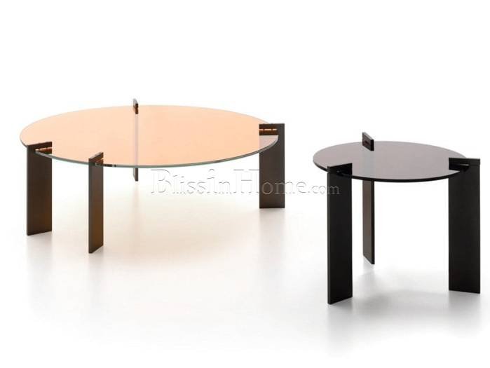 Round glass coffee table AULOS DITRE